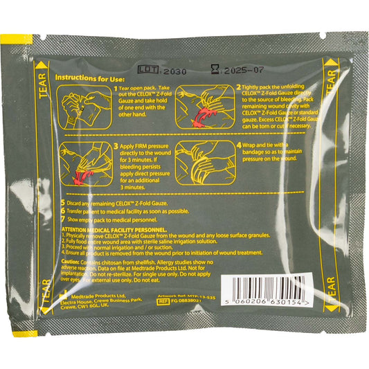 Celox Hemostatic Gauze 5ft Z-Fold - V Development Group