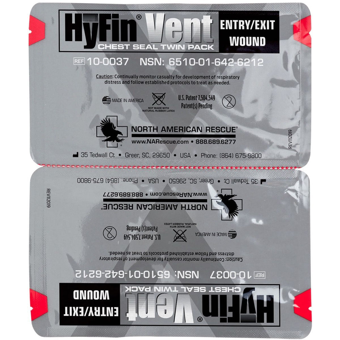 Hyfin Vent Chest Seal - EDC Medical Kit Essential