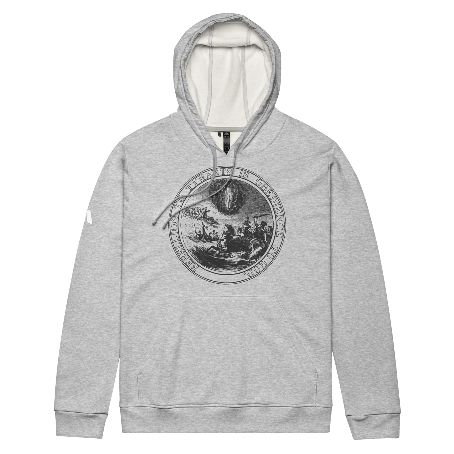 Benjamin Franklin's Great Seal - adidas fleece hoodie