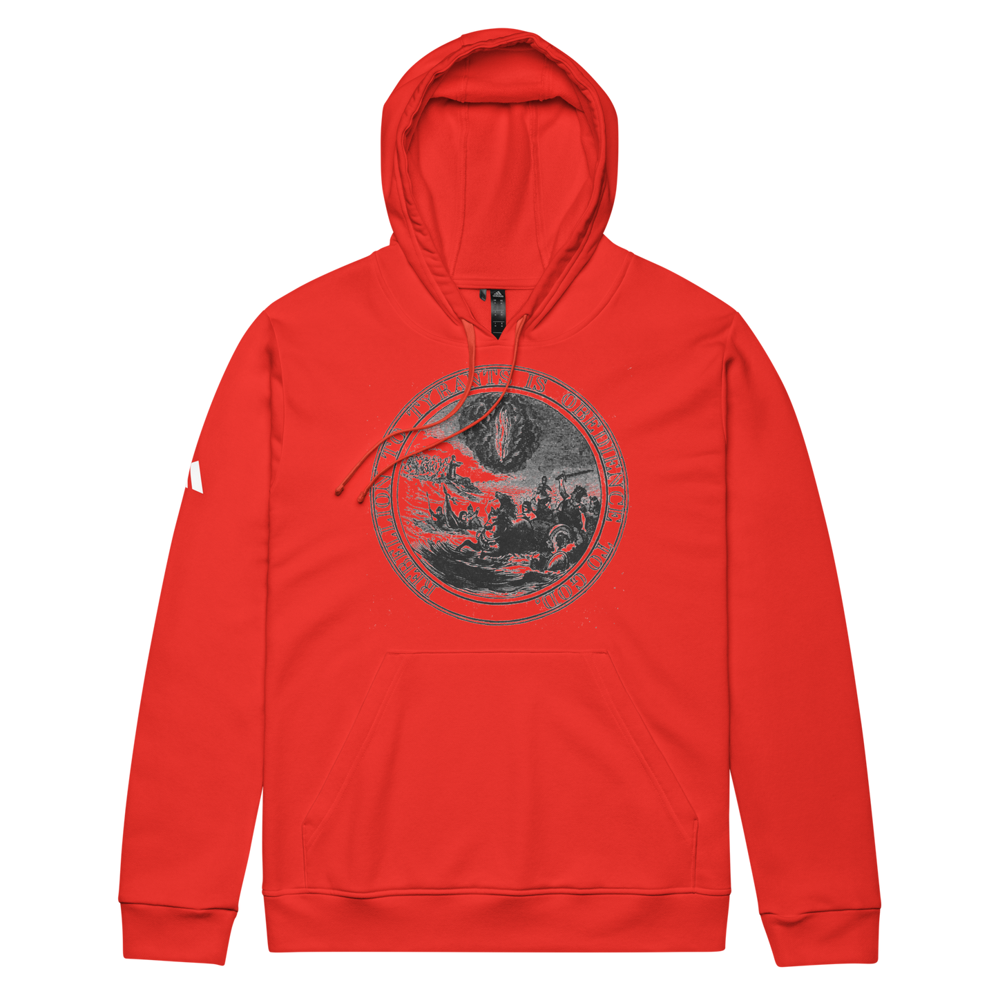 Benjamin Franklin's Great Seal - adidas fleece hoodie