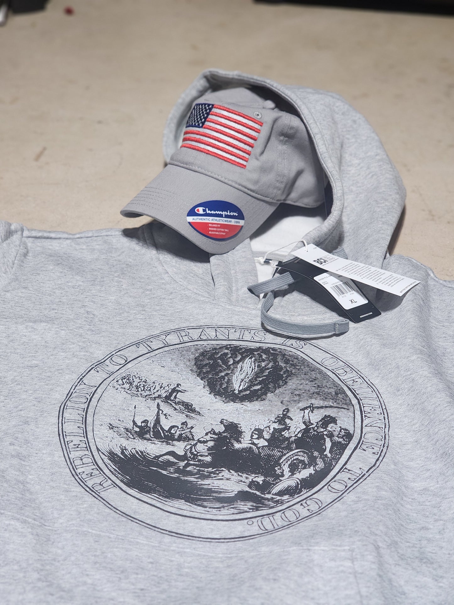 Benjamin Franklin's Great Seal - adidas fleece hoodie