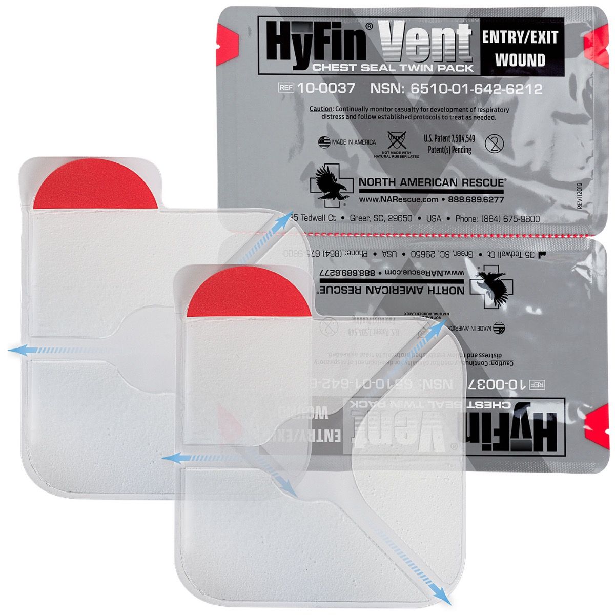 Hyfin Vent Chest Seal Twin Pack - V Development Group edc glock shirt carry aiwb appendix belt rmt tourniquet
