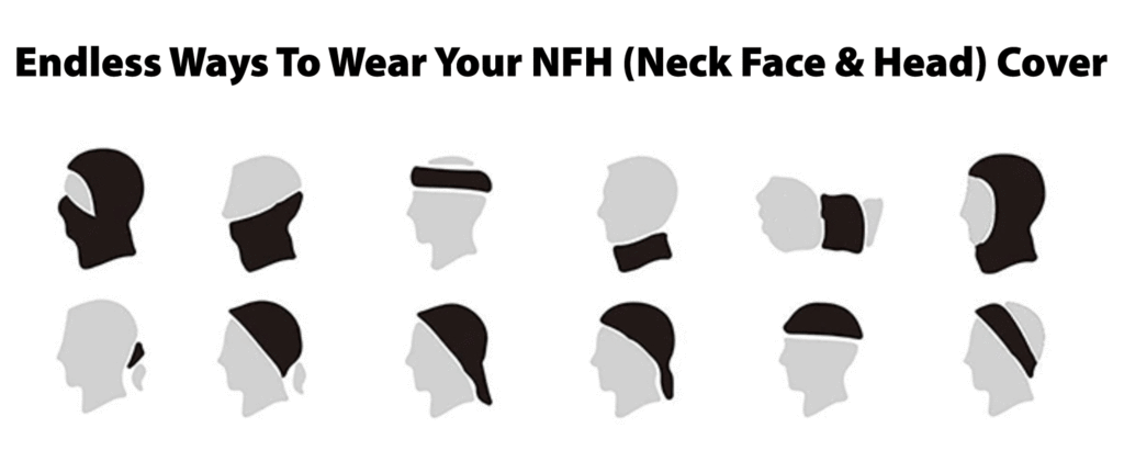 Neck Face and Head Cover - Topography Pattern - VERY Breathable