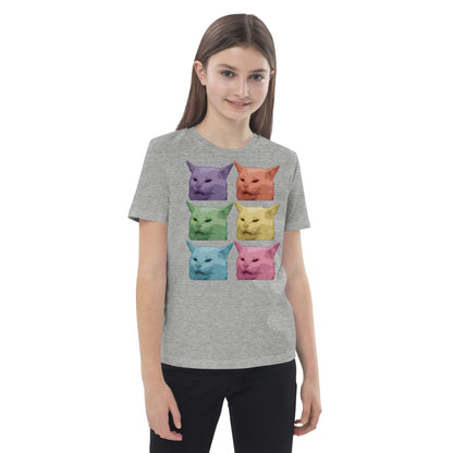 Meme Cat organic cotton kids t-shirt - V Development Group